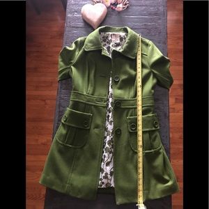 ModCloth Tulle Green Coat